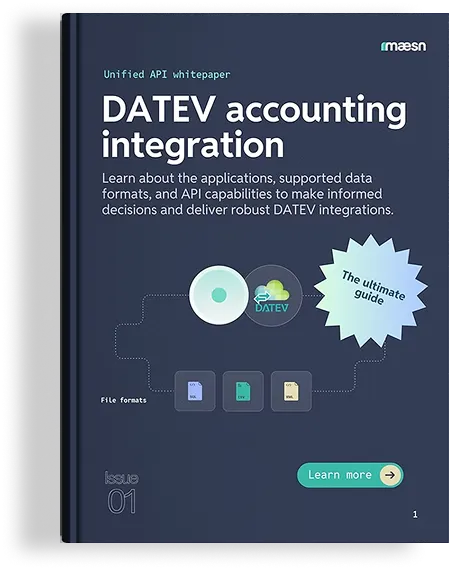 DATEV accounting integration whitepaper by Maesn